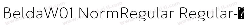 BeldaW01 NormRegular Regular字体转换